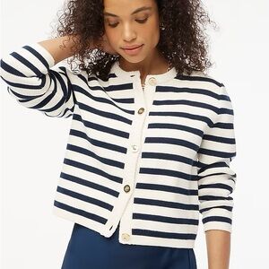 J. Crew Factory Striped Cardigan